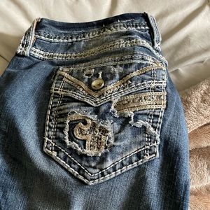 Like New Rock Revival Boot Cut Jeans Size 32